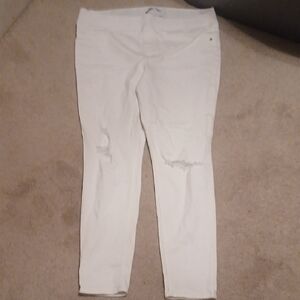 Old Navy White Women Jeggings